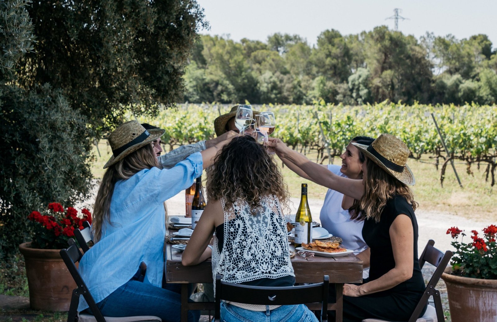 Cata de vinos y uvas en la fiesta de la vendimia Penedès con Familia Torres
