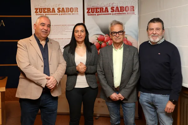 Rueda de prensa en la Diputación de Zaragoza para anunciar el programa 2026 del ciclo gastronómico.