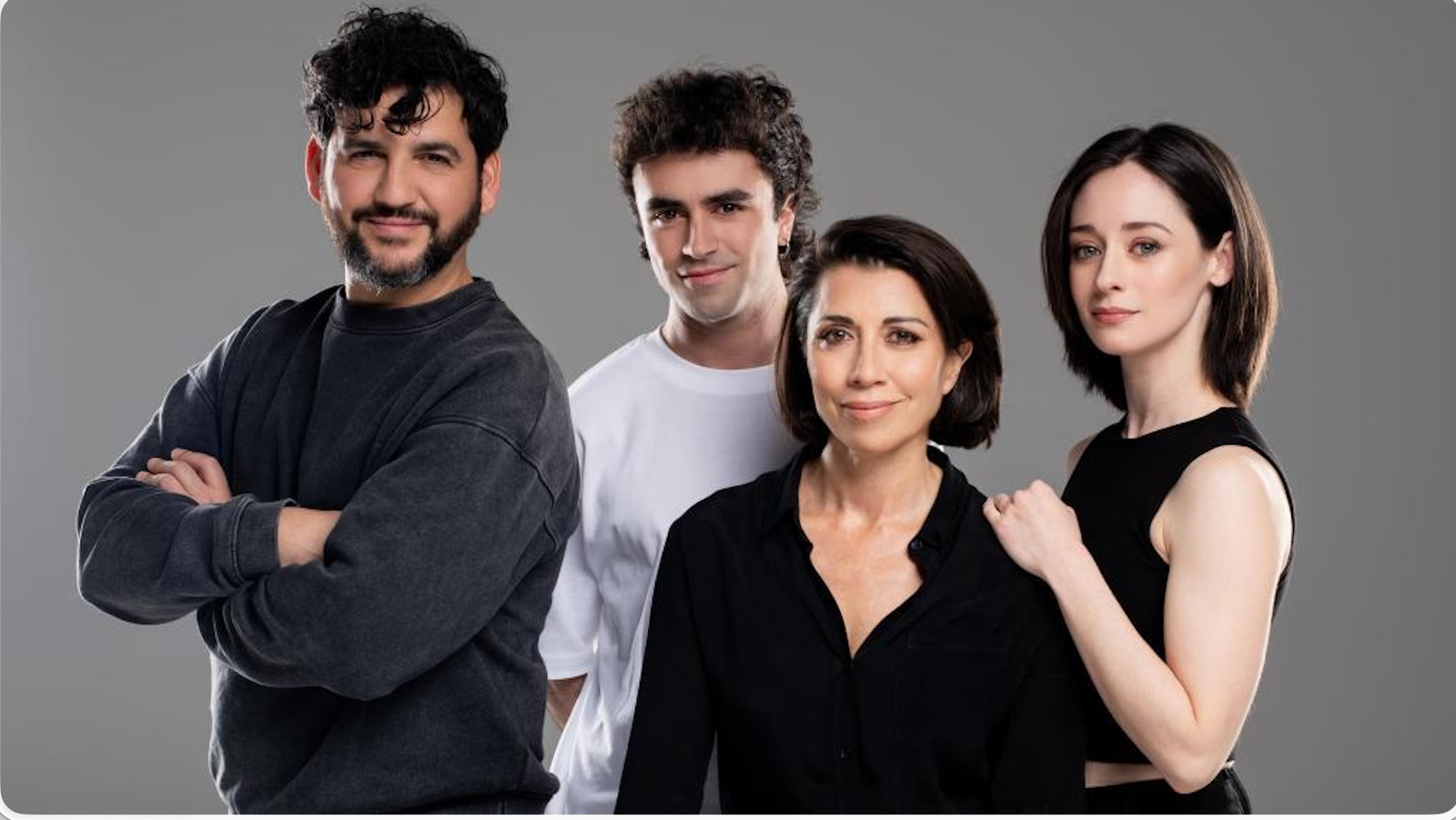 Imagen promocional del reparto de El efecto, la obra de Lucy Prebble.