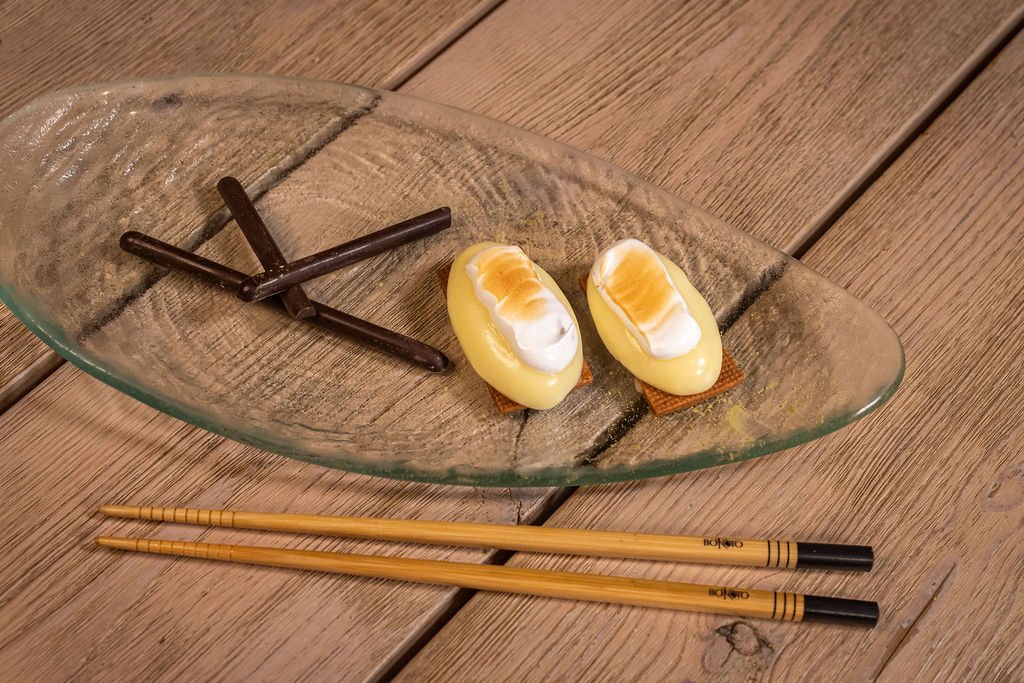     Nigiri Lemon Pie, una de las creaciones más originales del restaurante.