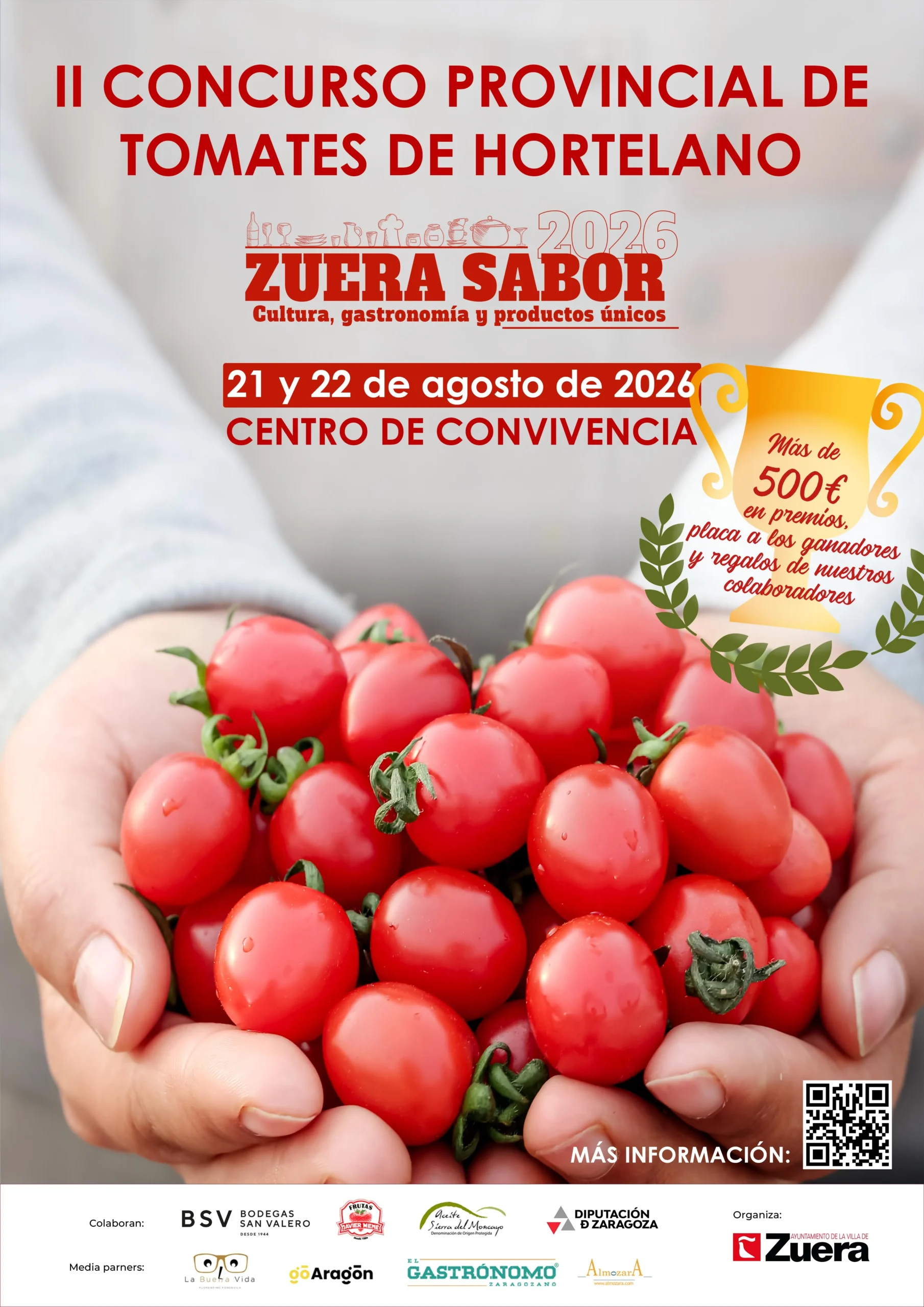 Cartel oficial del II Concurso Provincial de Tomates de Hortelano.