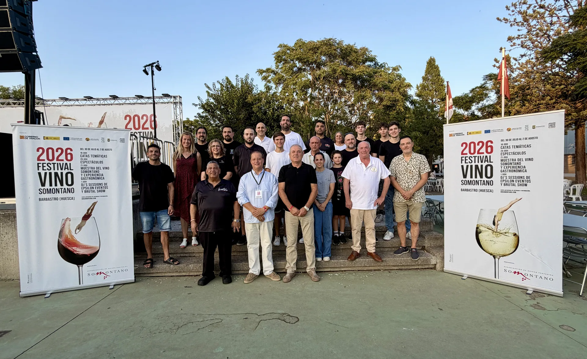 Representación de restaurantes y establecimientos participantes en la Muestra Gastronómica.