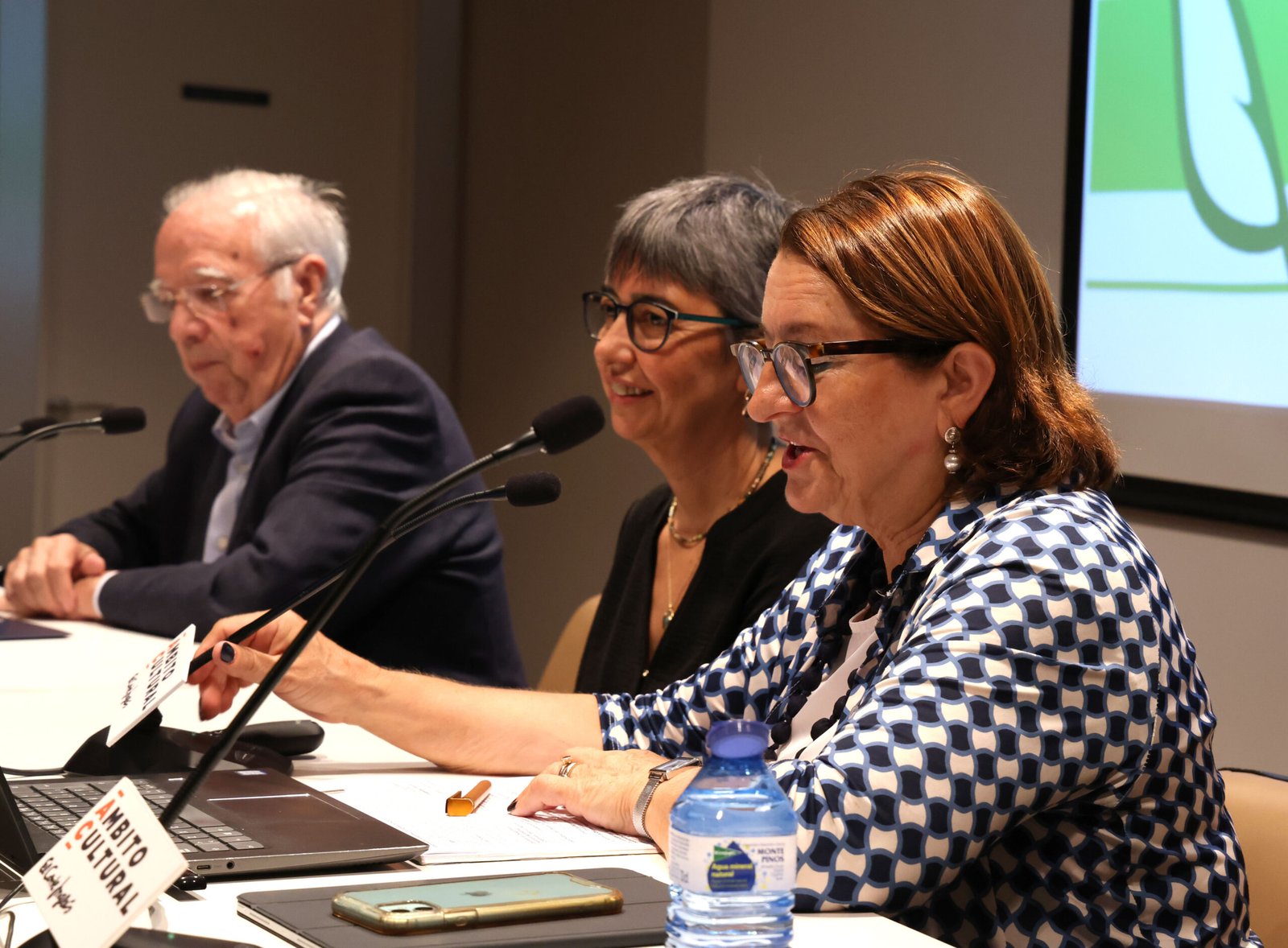 Cristina Mallor durante la presentación del ciclo Gastronomía aragonesa en femenino en El Corte Inglés de Zaragoza