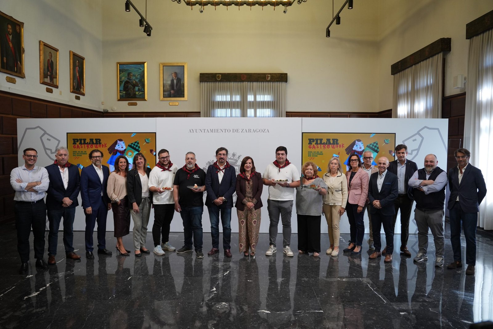 Grupo de participantes en la presentación de PilarGastroWeek 2026