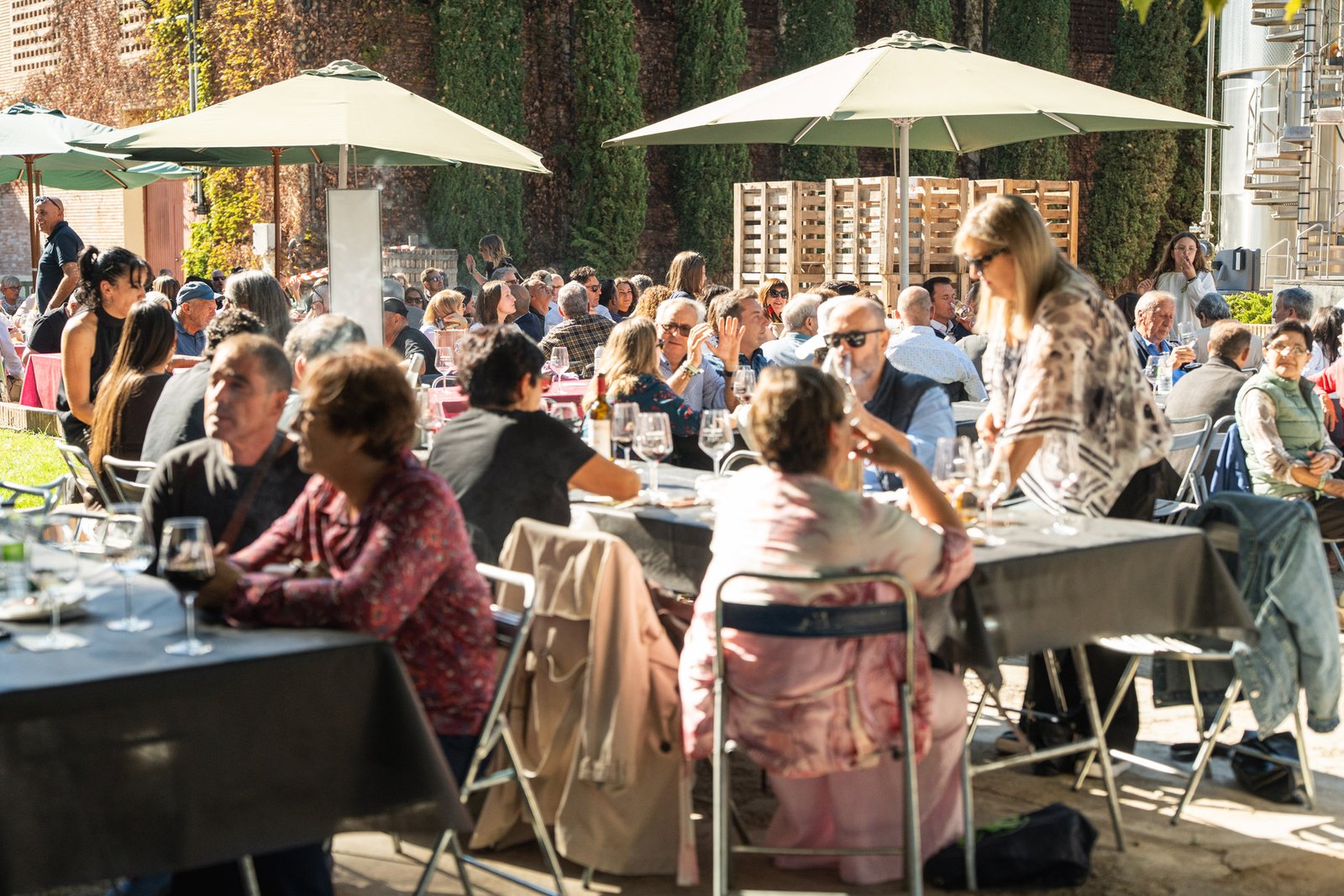 Asistentes a La Rematadura de Bodega Pirineos en Barbastro