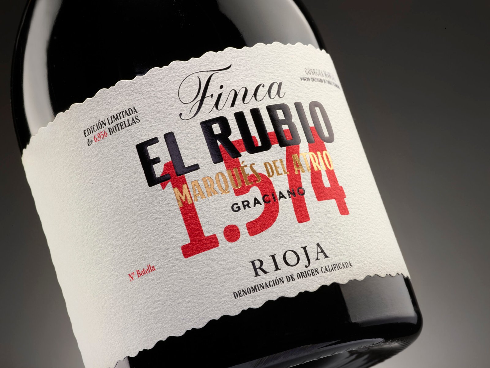 FINCA EL RUBIO_macro etiqueta Detalle de la etiqueta numerada de Finca El Rubio